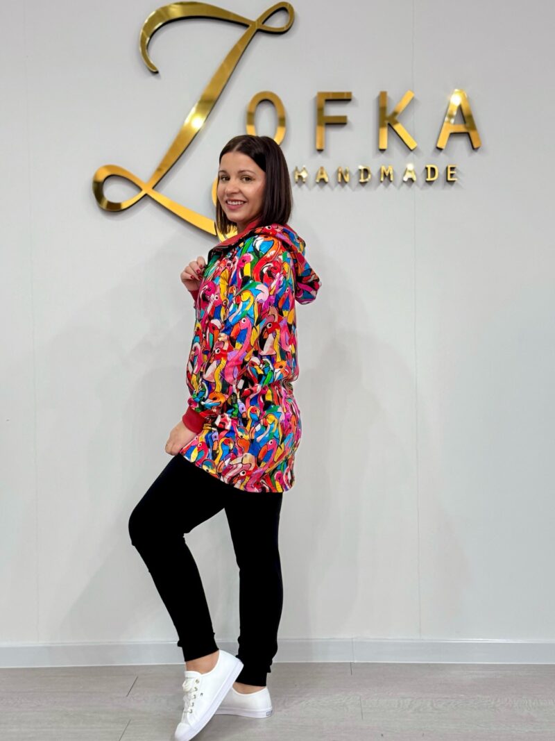 Bluza Madlen - Kolorowe Flamingi - obrazek 4